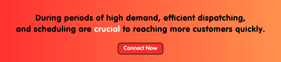 During periods of high demand