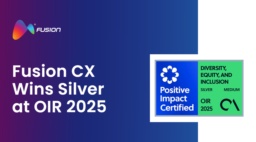 Fusion CX Wins Silver at OIR 2025 for Advancing Diversity, Equity, and Inclusion Through Impact Sourcing