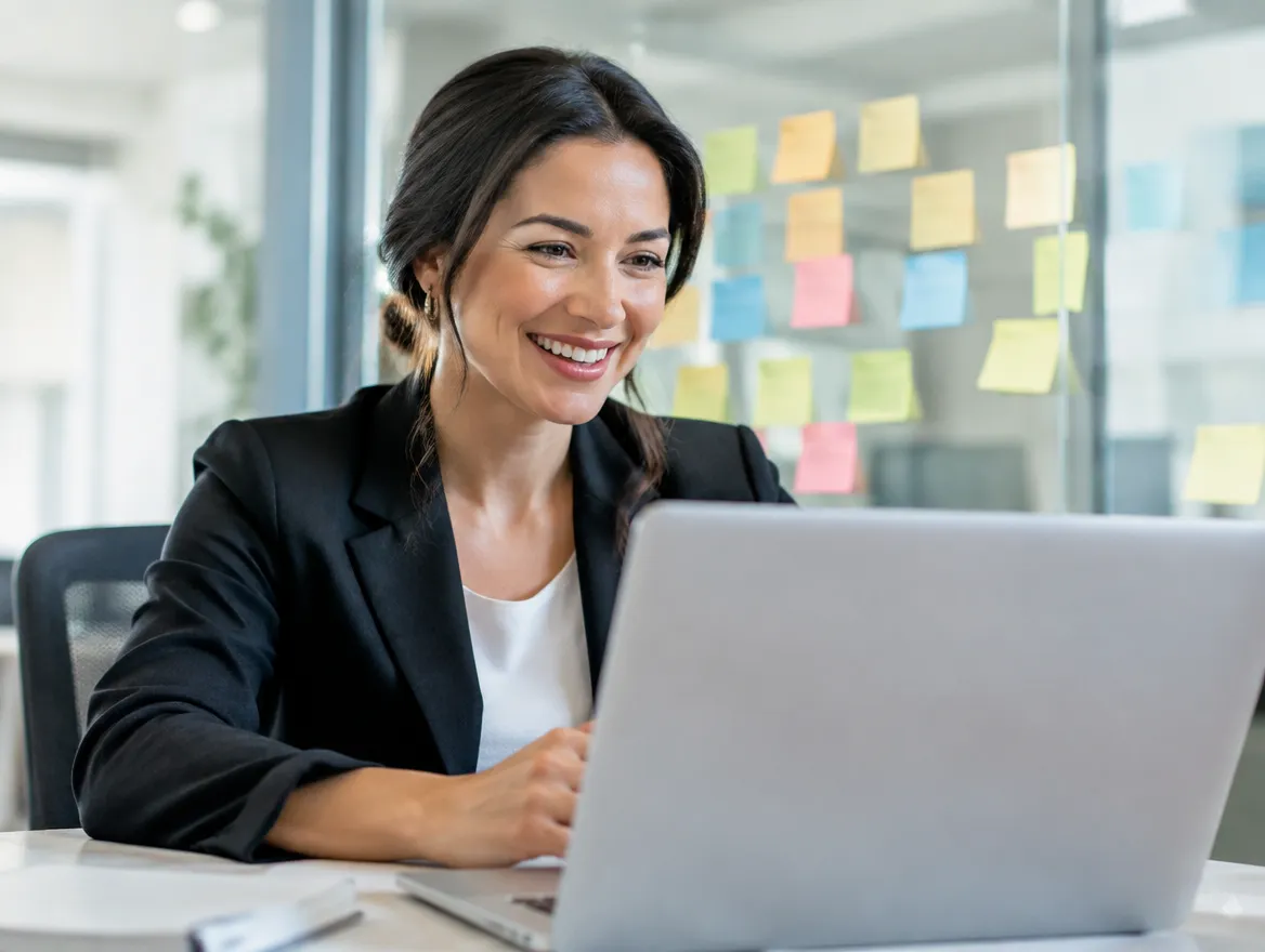 Client services manager planning a customer engagement program on a video call