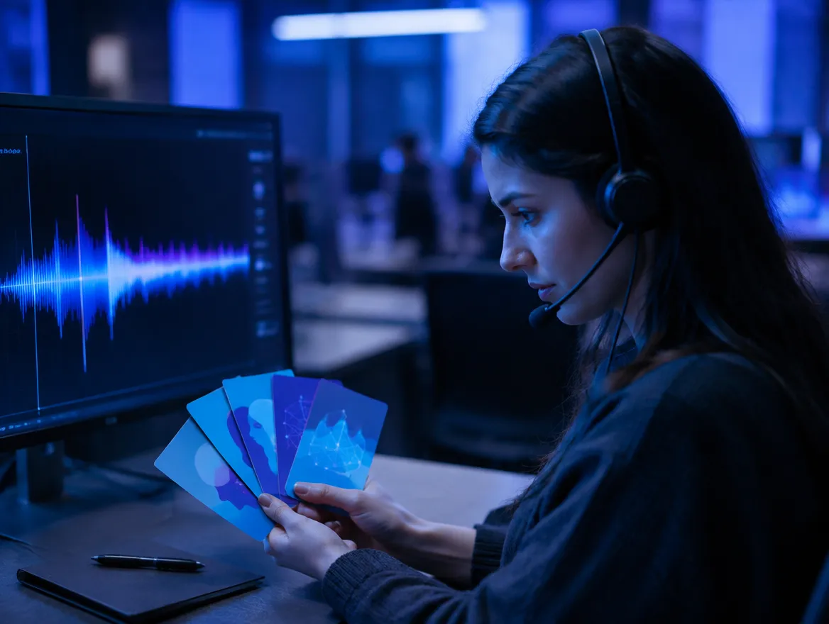 Outbound agent using AI-assisted prompts during a sales call
