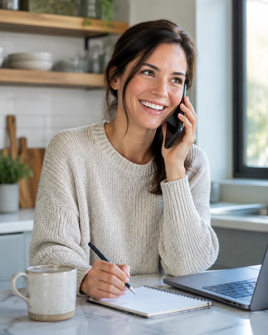 Customer happily accepting a renewal offer during an outbound call