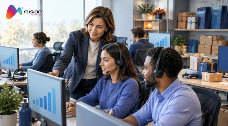 Retail customer service team onboarding new agents in October ahead of Black Friday