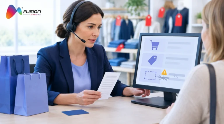 Retail customer service agent resolving a promotion pricing issue with a shopper